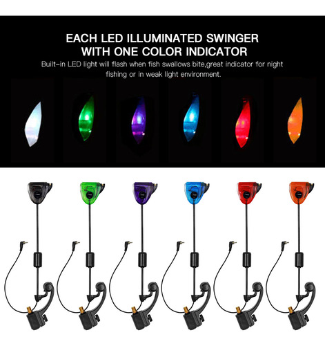 Indicador De Picadura De Pesca Tackle Con Iluminación Led