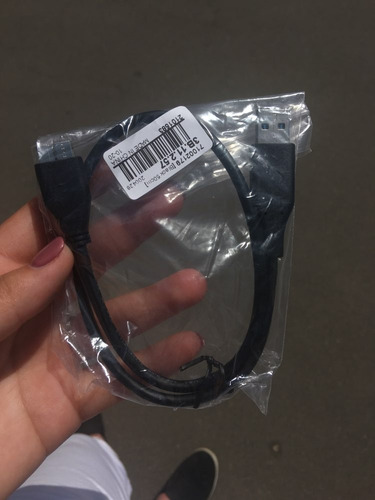 Cable Usb 3.0 Para Hdd Externo - Resistente Color Negro