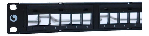 Patch Panel 24 Portas Cat 6 Giga Commscope Amp