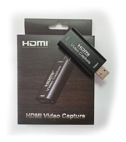 Capturadora Vídeo Hdmi 1080p 4k Usb Live Streaming Vlc Obs