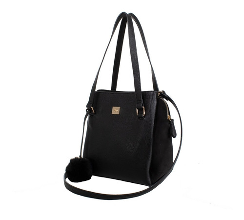 Imagen 2 de 7 de Cloe Bolso Satchel Chico Color Negro