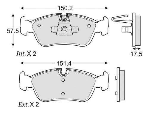 Balatas De Disco Delanteras Bmw 2.5si Z4 2007-2009 2.5l Fag