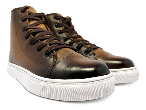 Sneaker Fino De Hombre Piel Genuino Premium