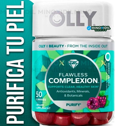 Olly Flawless Complexion | 50 Gomitas | Caducidad 11/22