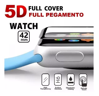 Vidrio Curvo 5d Apple Watch 42 Mm Serie 3 Full Pegamento 9h