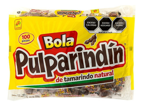 Pulparindin Bola Dulces De Tamarindo Enchilados 100 Pz