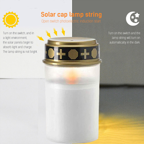 Luz Solar Para Tumba: Vela Solar Led Para Tumba Con Luz Led