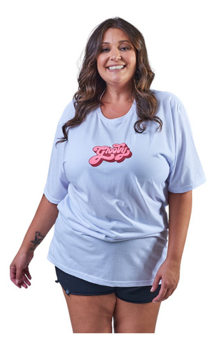 Camiseta Plus Size Feminina Groovy