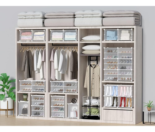 Zapatero Organizador De 8 Niveles Homidec Blanco