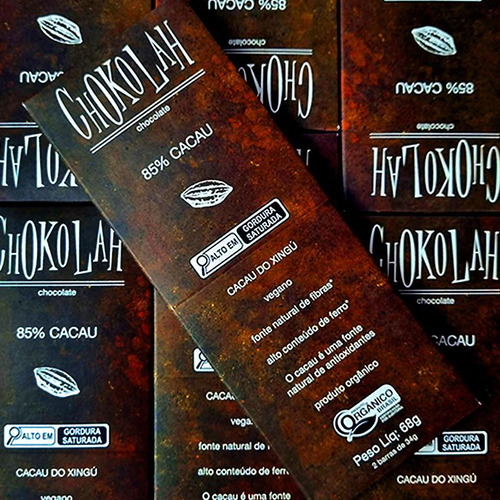 Kit 3x: Chocolate 85% Cacau Açúcar Demerara Orgânico