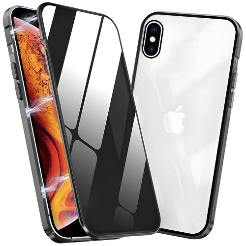 Funda Para iPhone X/xs Cristal Templado Metal