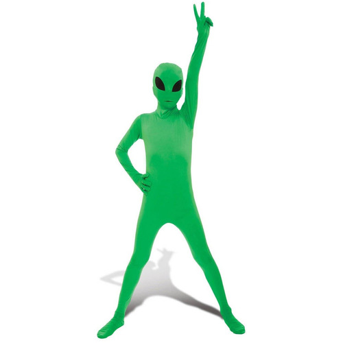 Disfraz Para Niños Alien Morphsuit Talla M (8-10) Halloween