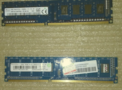 Memoria Ram 8gb 2x4gb Ddr3l 1600mhz - 1 Sk Hynix Y 1 Ramaxel