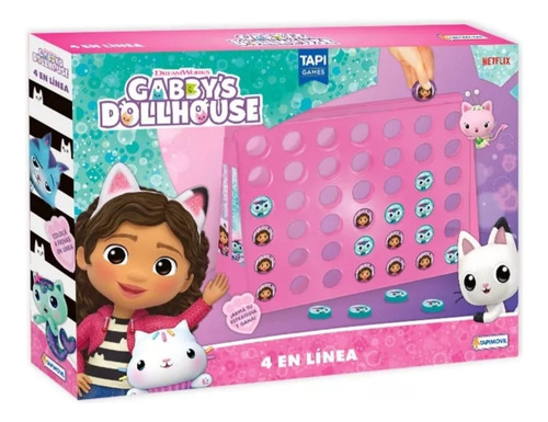 Juego De Mesa 4 En Linea Gabby's Dollhouse Original