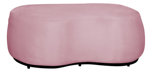 Puff Decorativo Beatriz Orgânico Suede Rosa