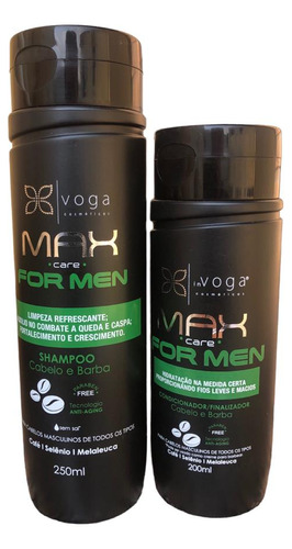 Kit Shampoo Cond. Cabelo E Barba Max Care For Men Voga