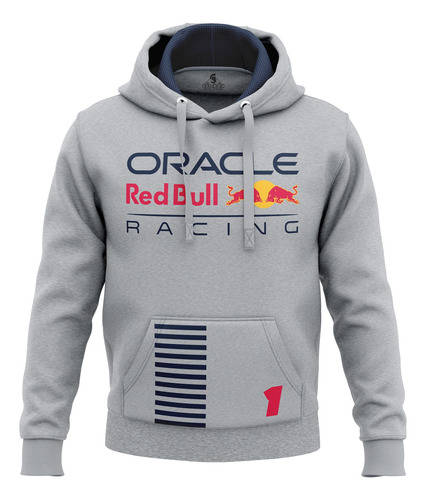 Sudadera F1 Red Bull Team Max Verstappen Gris Jaspe