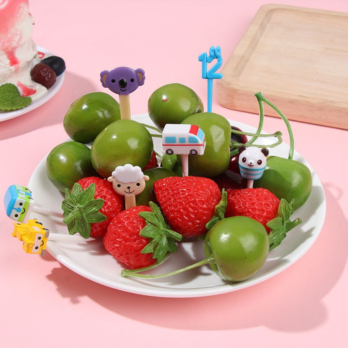 Ministick De Resina Con Forma De Carro De Frutas Con Dibujos