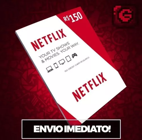 Vários Cartões-presente Netflix Vales De Serviço De Assinatura