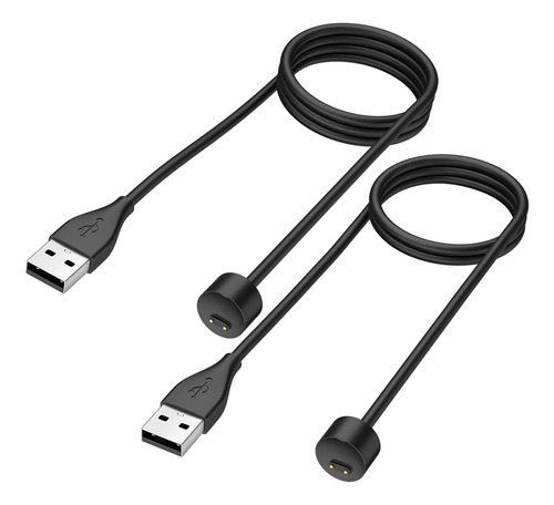 ~? [paquete De 2] Cable De Cargador Para Xiaomi Mi Band 5/6/