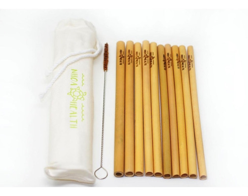 10 Popotes De Bamboo Bamboo Biodegradables Ecologicos