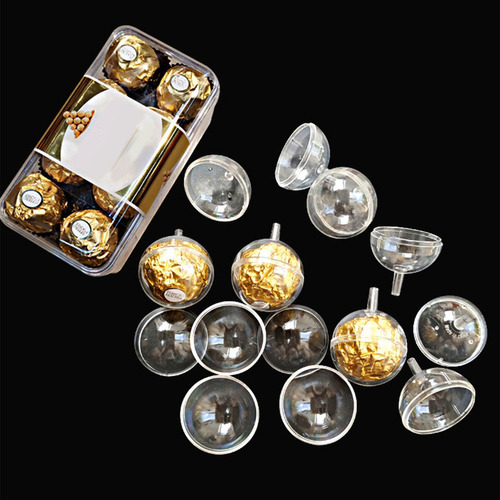 (1 #mold) Piezas/set Portabolas Chocolate Transparente Valen