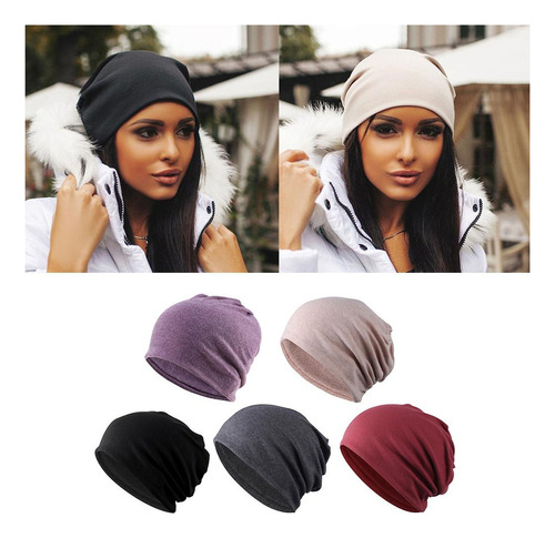 Gorro De Algodón Slouchy Suave Ligero Para Correr Gorro