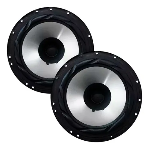 Altavoces Bbr6 de 6 pulgadas, 100 W, par O, 4 ohmios, de rango completo, color negro