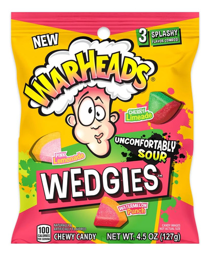 Warheads Wedgies - Combo De Sabor Incomodamente Agrio 3 Spla