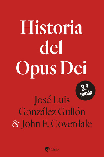 Historia Del Opus Dei Rustica - Gonzalez Gullon, Jose Luis/c