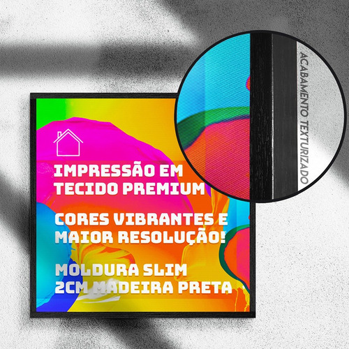 Imagem 2 de 4 de Quadro Decorativo 20x20 Cm Mandalas Preto E Branco 6