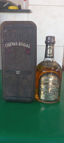 Antigo Whisky Chivas Regal 12 Anos, 750ml Com Caixa Original
