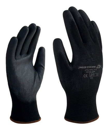 12 Pares Guante Nylon/nitrilo Negro Talla 7 Jostein 84800