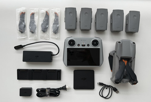 Dji Air 2s Fly More Combo + 5 Baterias + Control Rc Pantalla Gris (Usado)