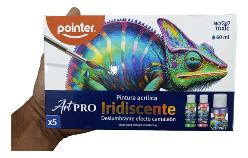 Acrílico Tornasol Irisdiscente Pointer 5 Colores 60 Ml C/u