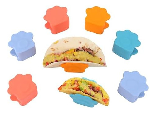 Juego De 8 Soportes De Silicona Para Tacos En Forma De Pata
