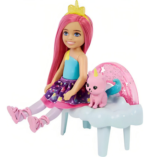 Muñeca Barbie Dreamtopia Chelsea Magic Cloud Balance Hlc27 Mattel juguete infantil mágico