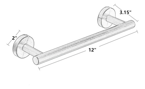 Accesorios De Baño Sus304 - Toallero De Acero Inoxidable Con