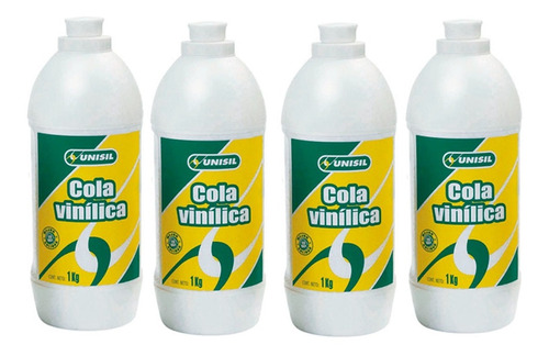 Cola Vinílica 1kg Unisil X 4 Unidades