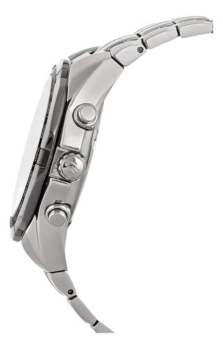 Relógio Casio Edifice Cronógrafo Ef-540d-7av Correia Prateado Bisel Prateado Fundo Branco