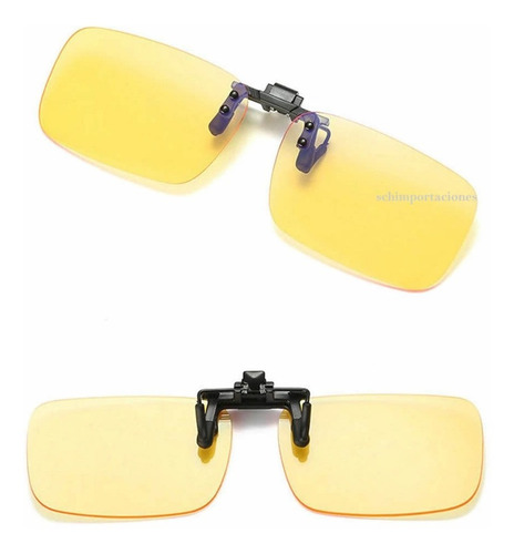 Imagen 1 de 3 de Nueva Gafas De Clip, Bloqueo Filtro Uv Luz Azul - Original -