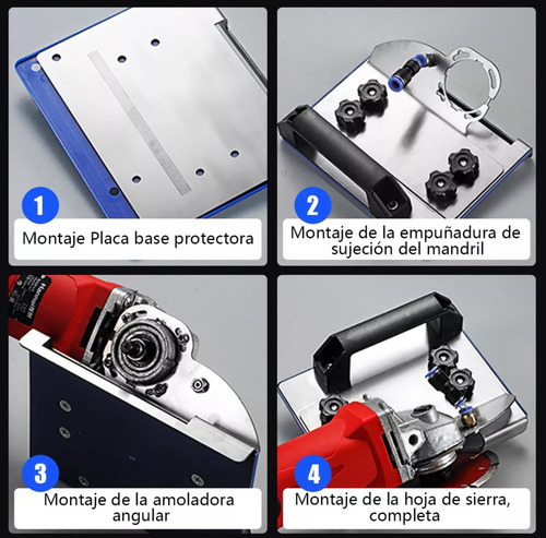 Soporte Amoladora Angular Soporte Corte Chaflán Azulejo 45°