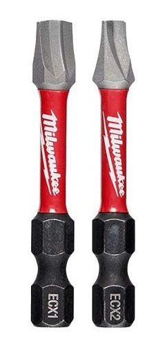 Puntas Shockwave Combo Ecx #1 Y #2 X 2 Milwaukee 48324443