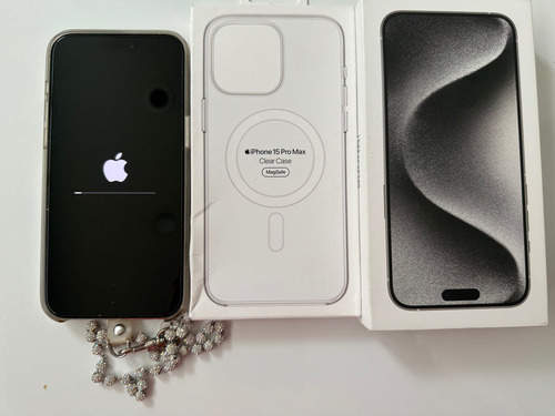 Iphone15 Promax 1tb Impec +apple Clear Case+pulsera Strass Plateado (Usado)