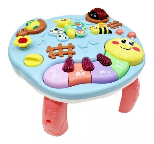 Brinquedo Para Bebe Mesinha Infantil Piano Luz e Som Mar – Papelaria Pigmeu