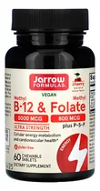 Comprar Metil B-12 e Metil Folato Jarrow Formulas 60 Tablets mastigáveis