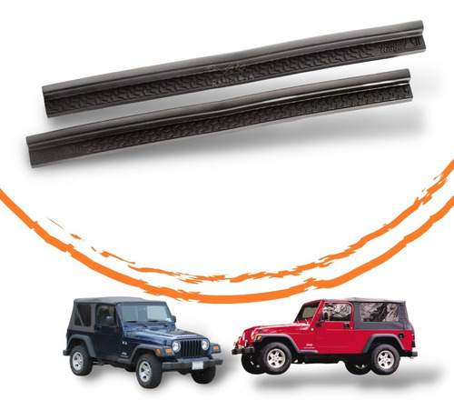 Par Protectores De Entrada Jeep Tj Y Lj 97-06 Rugged Ridge