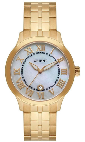 Relógio Feminino Orient Fgss1234 B3kx Casual Dourado
