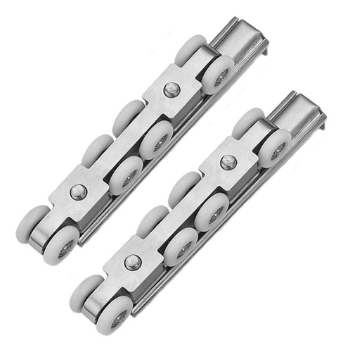 - 2 Piezas De Riel Guía For Puerta Corrediza Con 8 Ruedas