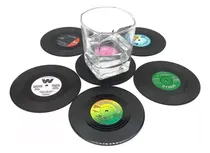 Comprar Posavasos De Vinilos - 6 Posavasos De Disco Moda Estilo Bar